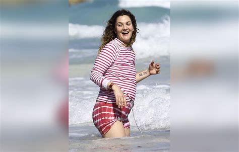 drew barrymore nipple|Wet & Wild! Drew Barrymore Flashes Her Nipples In See